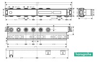 MEDIDAS SET BASICO EMPOTRADO RAINSELECT HANSGROHE